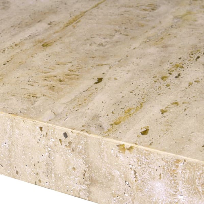 Santiago Travertine Marble Coffee Table