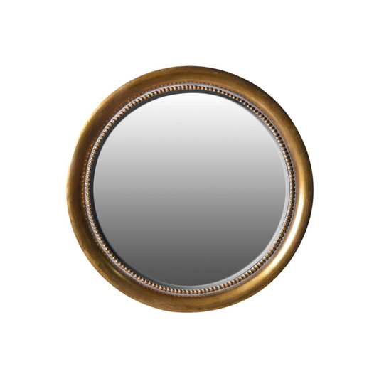 Round Gold Wall Mirror