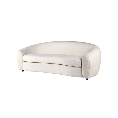 Ivory Boucle 3 Seater Sofa