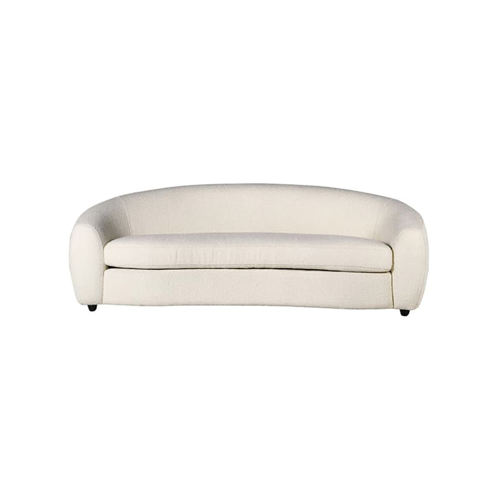 Ivory Boucle 3 Seater Sofa