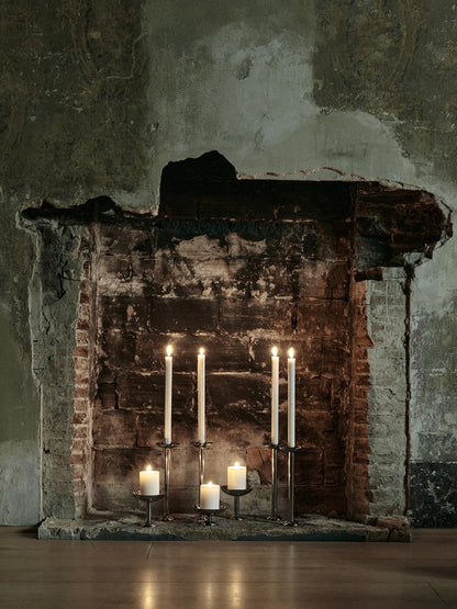 Metal Champagne Candle Holder - Low