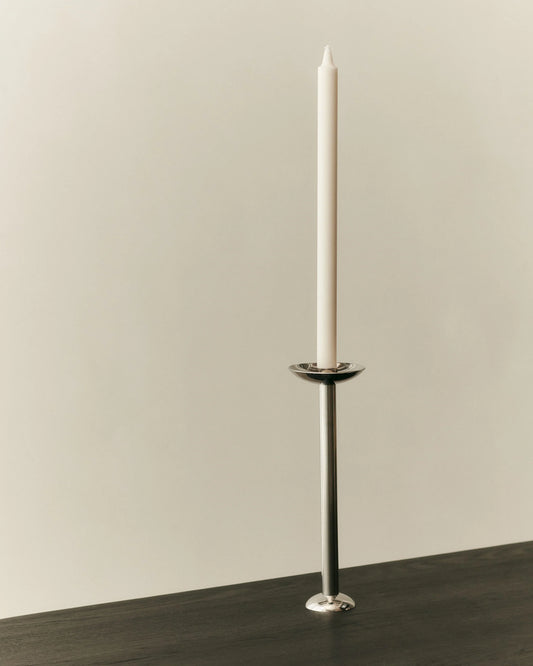 Metal Champaign Candle Holder - Tall