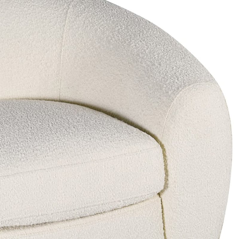 Ivory Boucle 3 Seater Sofa