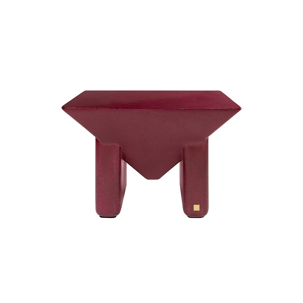 Prism Coffee Table Glossy Burgundy