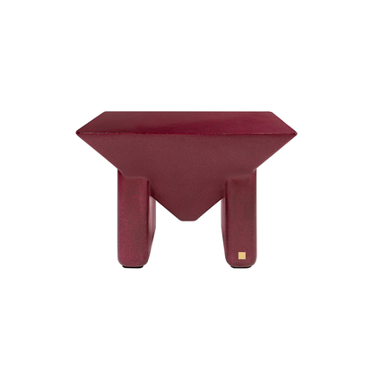 Prism Coffee Table Glossy Burgundy