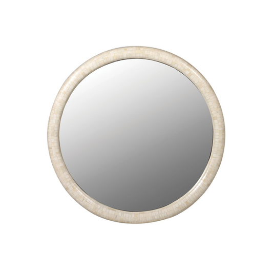 Round Bone Wall Mirror