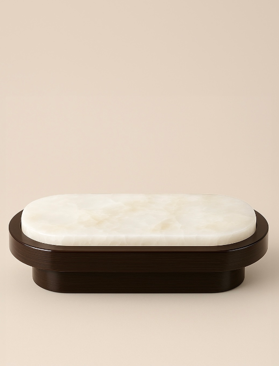 Mirage White Onyx And Wood