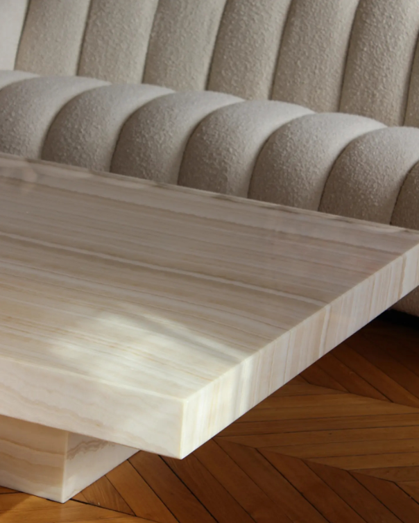 Cara Coffee Table Vanilla Onyx