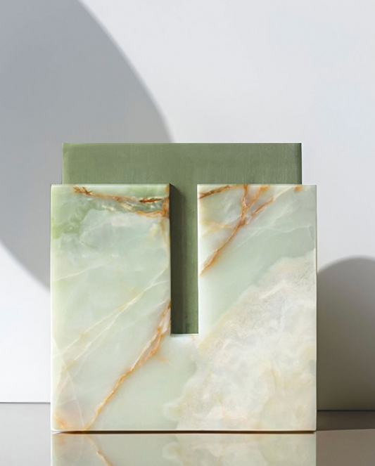 Gabi Green Onyx Stool
