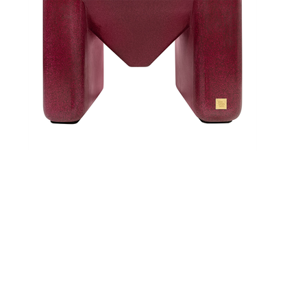 Prism Coffee Table Glossy Burgundy