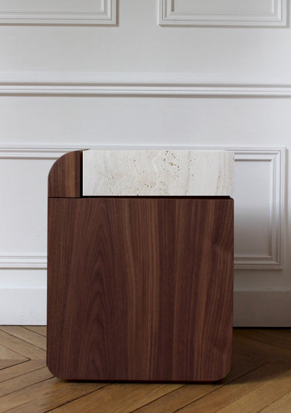 Amo Walnut Storage Table