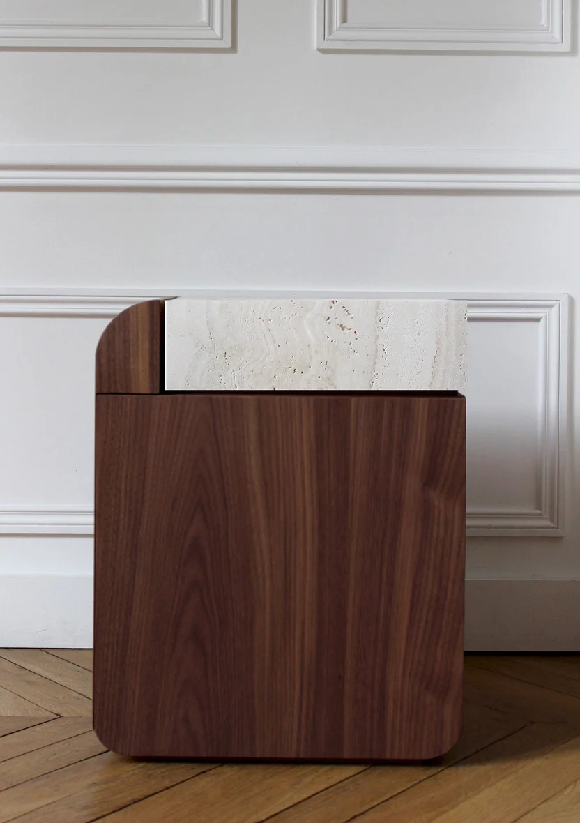 Amo Walnut Storage Table