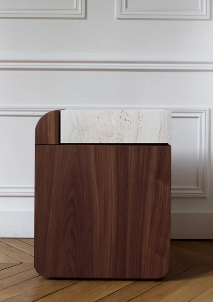 Amo Walnut Storage Table
