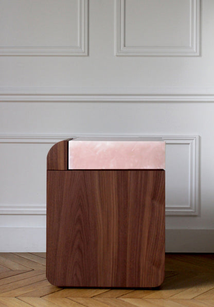 Amo Walnut Storage Table