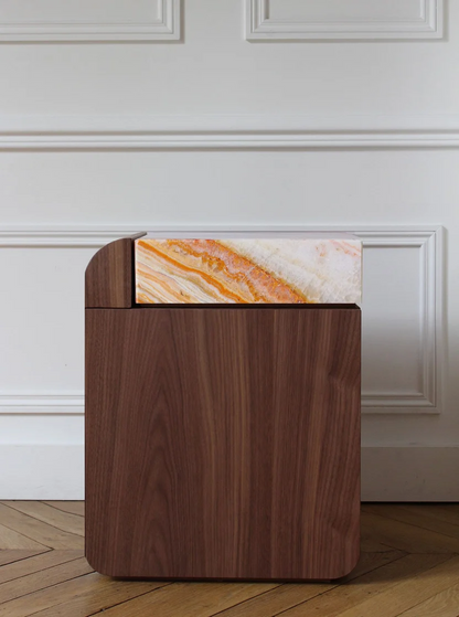 Amo Walnut Storage Table