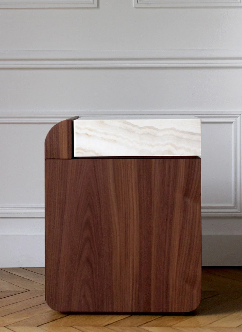 Amo Walnut Storage Table