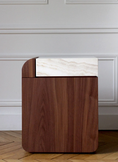 Amo Walnut Storage Table