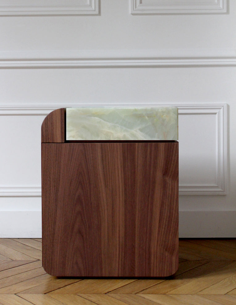 Amo Walnut Storage Table