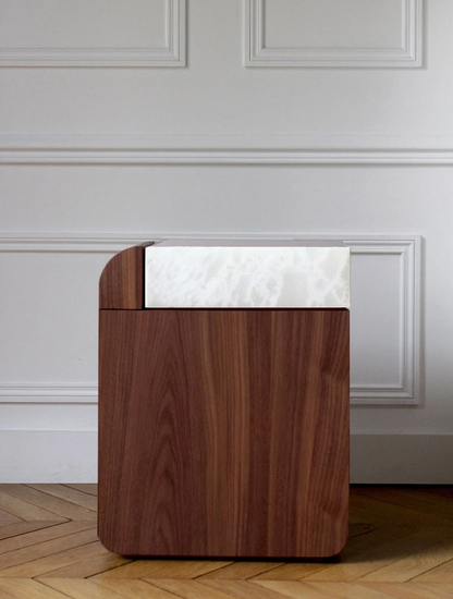 Amo Walnut Storage Table