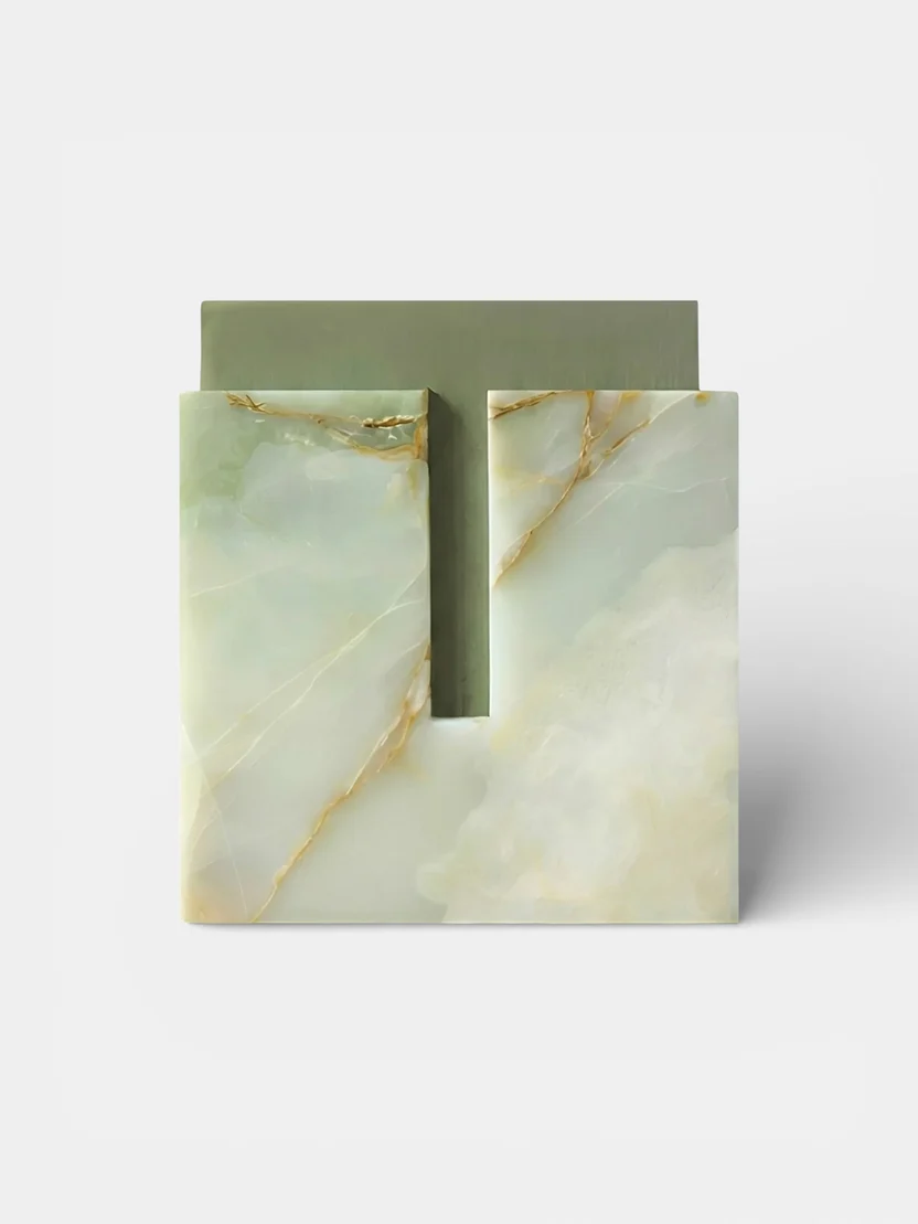 Gabi Green Onyx Stool