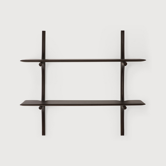 PI wall shelf - Mahogany Dark Brown